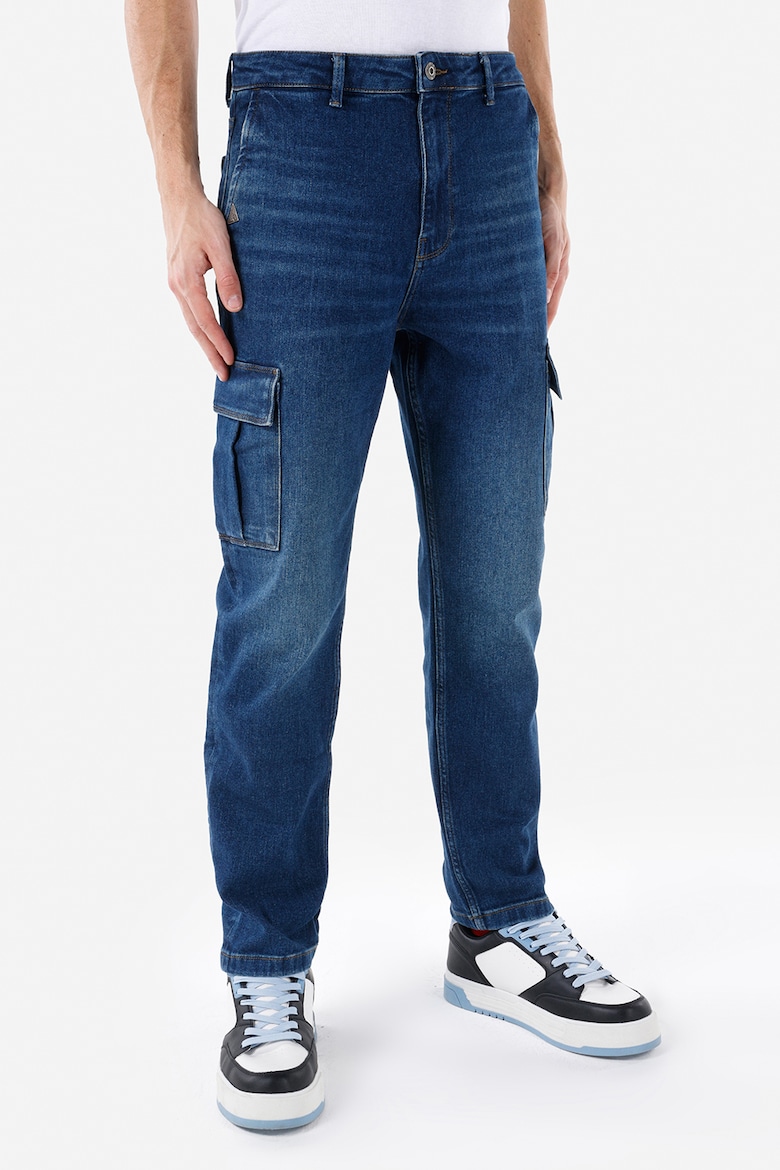Укороченные джинсы карго 071 Willy Colin'S, синий