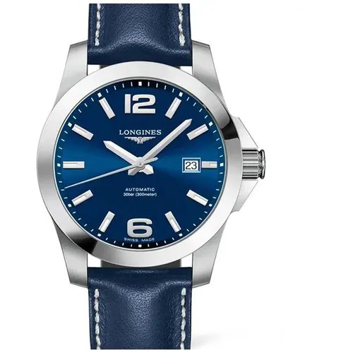 Наручные часы LONGINES Conquest V.H.P, синий, серебряный