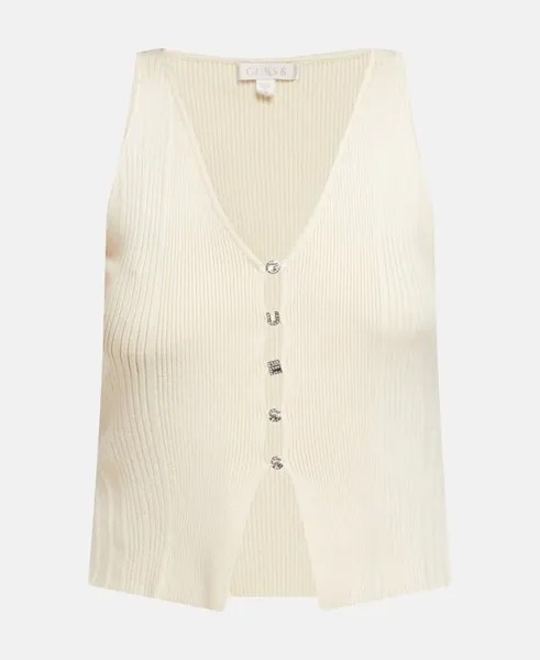 Вязаный жилет Guess, экрю