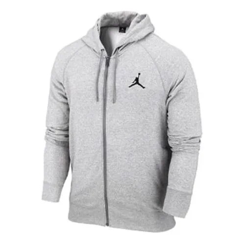 Куртка Air Jordan Air Fleece Lined Basketball Sports Hooded Jacket Gray, серый