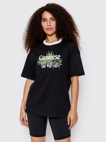 Футболка свободного кроя Converse, черный