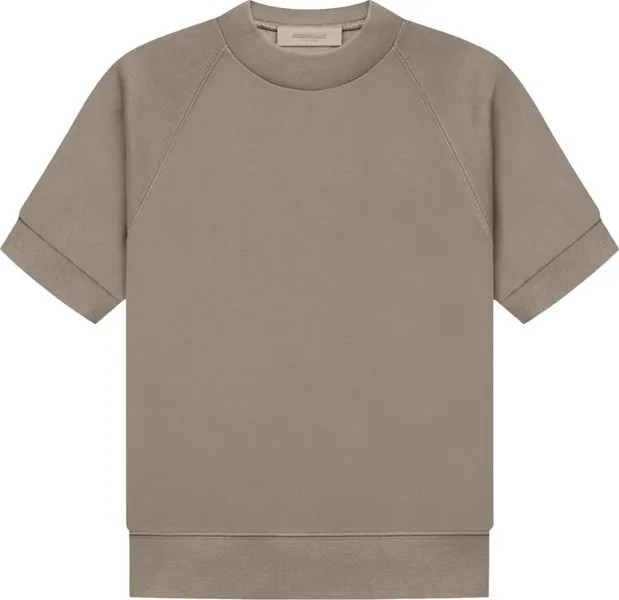 Футболка Fear of God Essentials Short-Sleeve Sweatshirt 'Desert Taupe', серый
