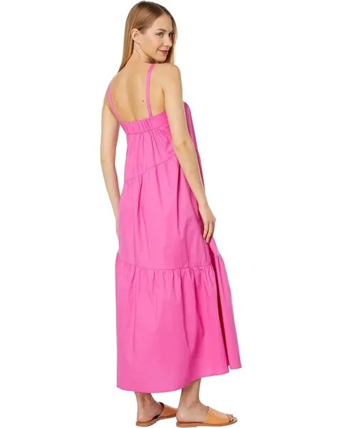 Платье Donna Morgan Midi Dress with 3 Tier, цвет Strawberry