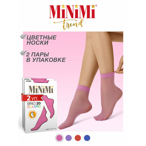 Носки MiNiMi, комплект, 20 den, 4 пары, размер 0 (one size), rosa