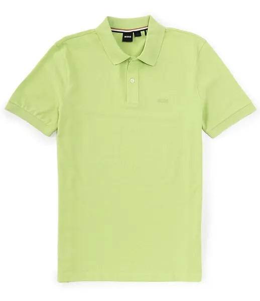 Рубашка поло с короткими рукавами Hugo Boss BOSS Pallas, зеленый