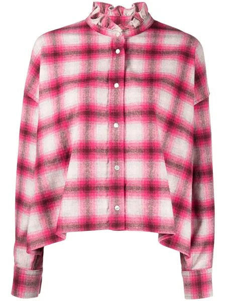 Isabel Marant Étoile клетчатая рубашка с длинными рукавами