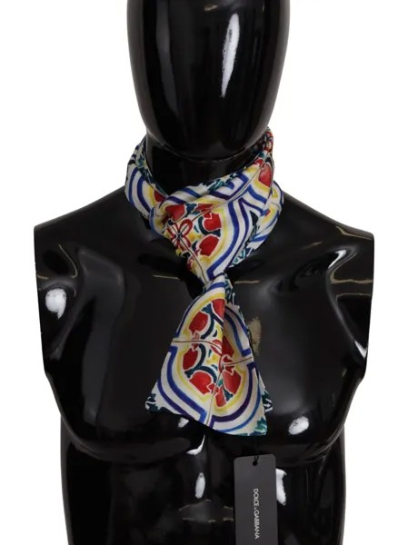 DOLCE - GABBANA Шарф Майолика с принтом мужской шарф на шею шаль 140смx12см 250долл. США