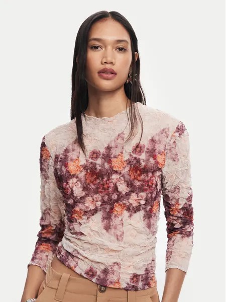Блуза стандартного кроя Desigual, розовый