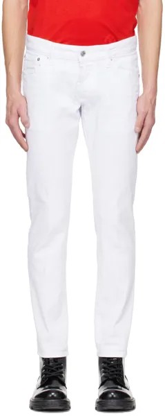 Белые сексуальные джинсы Dean Dsquared2