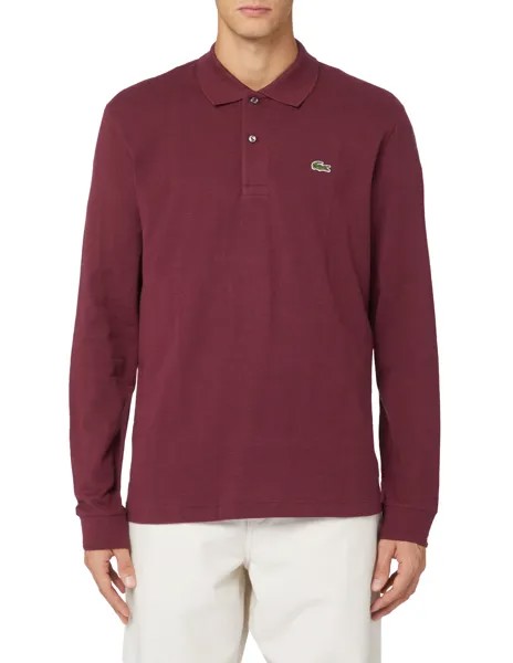 Рубашка поло классического кроя с длинными рукавами Lacoste, красный