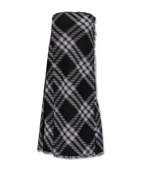 Платье в клетку Burberry, черный