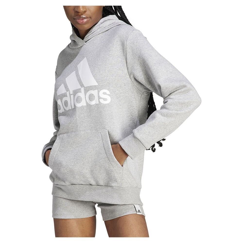 Худи adidas Essentials Logo Fleece, серый