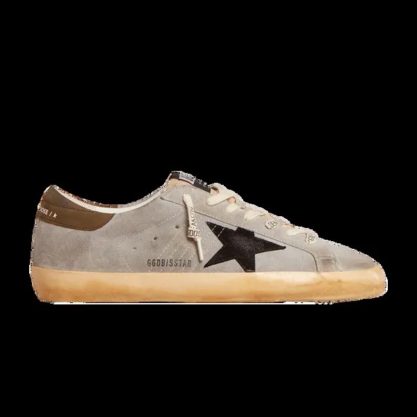 Кроссовки Golden Goose Superstar 'Medium Grey Olive', серый