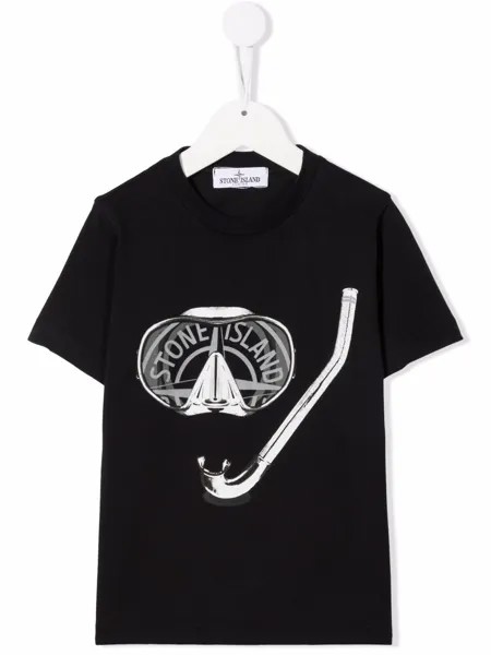 Stone Island Junior футболка с принтом
