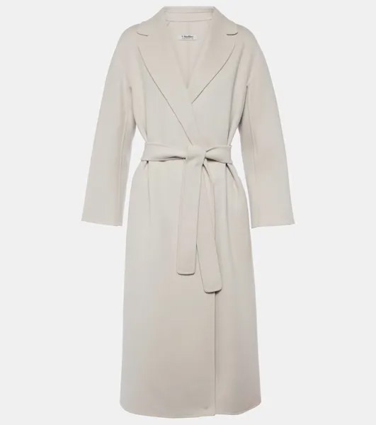 Пальто-халат из шерсти Esturia 'S Max Mara, цвет pearl
