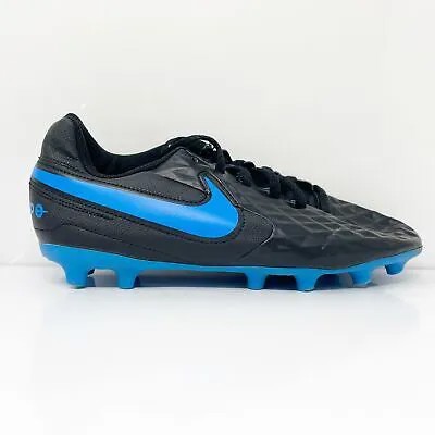 Черные футбольные бутсы Nike Boys Tiempo Legend 8 Club AT5881-004, размер 2,5 года