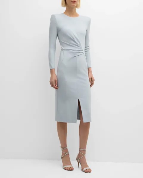 Трикотажное платье Milano с присборенной талией Giorgio Armani, цвет Lt Blue 1