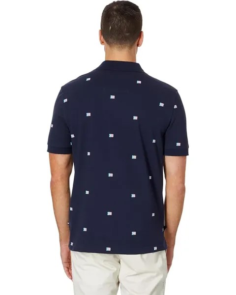 Поло Nautica Sustainably Crafted Classic Fit Printed Polo, цвет Navy Seas