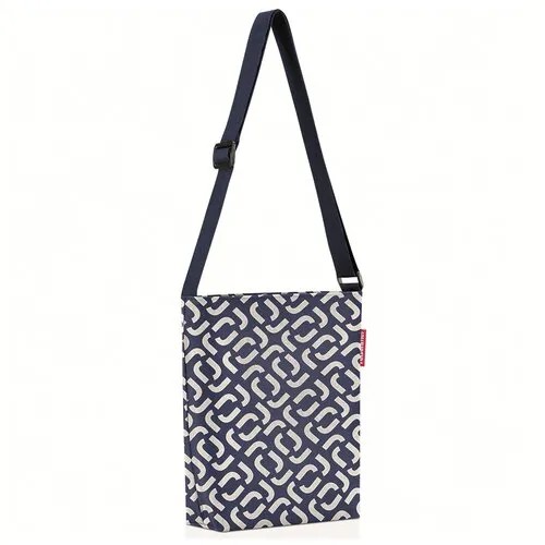 Сумка shoulderbag s signature navy, Reisenthel, синий/белый, арт: HY4073 HY4073