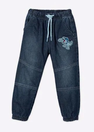 Утеплённые джинсы Jogger с аппликацией для мальчика  Gloria Jeans Gloria Jeans