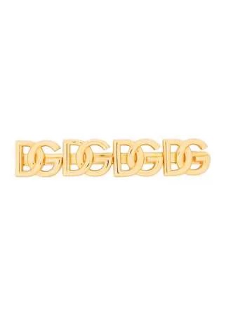 Dolce & Gabbana заколка для волос с металлическим логотипом