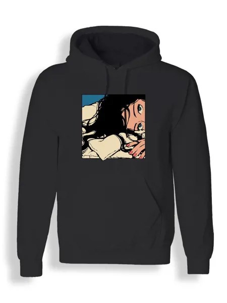 Худи унисекс СувенирShop Девушка/Аниме/Японский стиль 21 черное 4XL