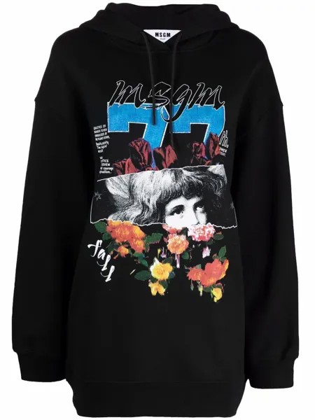 MSGM худи с графичным принтом