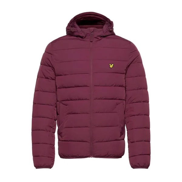 Утепленная зимняя легкая куртка Jas красная Lyle & Scott, бургундия