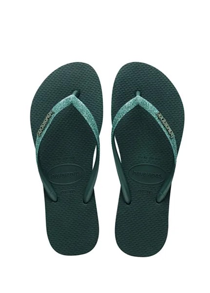 Женские пляжные тапочки Slim Sparkle Me Pantan Havaianas, зеленый