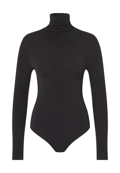 Боди, водолазка, длинный рукав, женский Wolford, черный