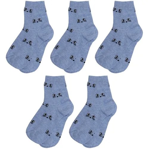 Носки RuSocks 5 пар, размер 14-16, синий