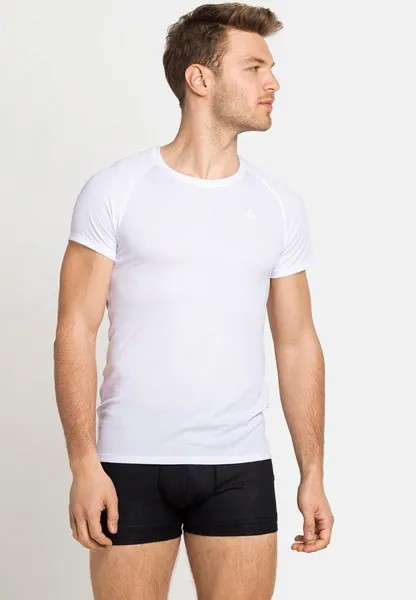 Майка/рубашка CREW NECK ACTIVE F-DRY ECO ODLO, цвет white