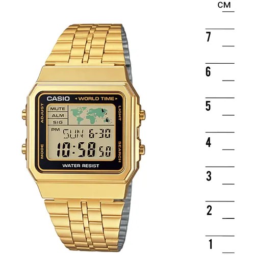 Наручные часы CASIO Ретро A500WGA-1, желтый, золотой