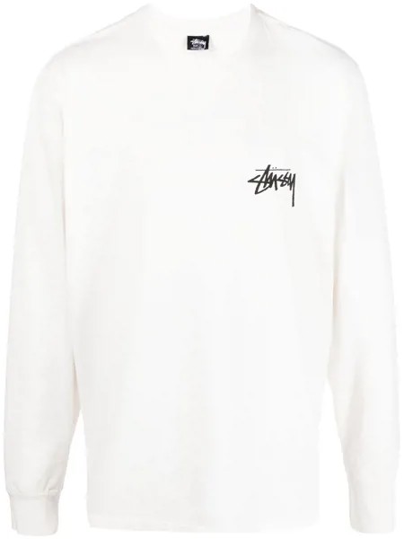 Stussy толстовка с круглым вырезом и логотипом