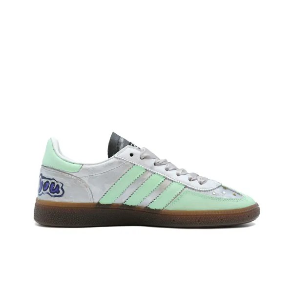 Кроссовки adidas originals Handball Spzl Skateboarding Shoes Unisex Low-top Silver/Green, серебряный