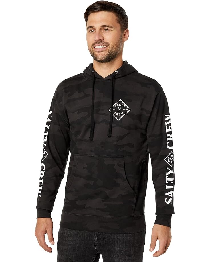 Худи Salty Crew Tippet Camo Fleece, черный
