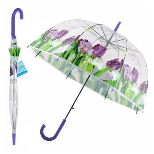Зонт-трость Мультидом, фиолетовый