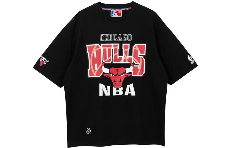 Футболка Nba X Jack&Jones X Bulls Nba унисекс Jack Jones, красный