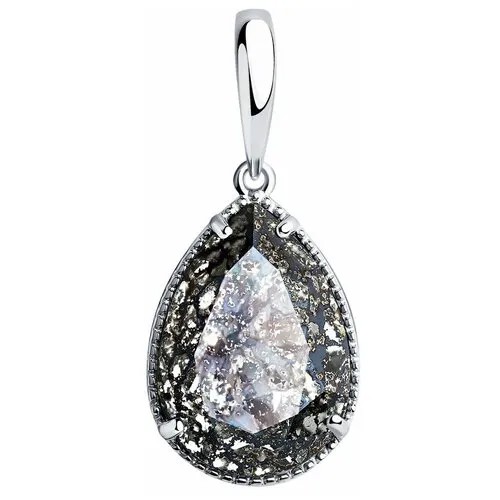 Подвеска из серебра с кристаллом Swarovski яхонт Ювелирный Арт. 150426