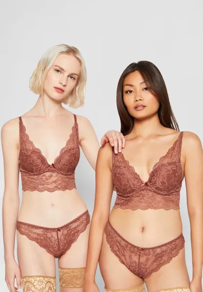 Бюстгальтер на косточках Push-Up Bra In Longform LASCANA, коричневыйный