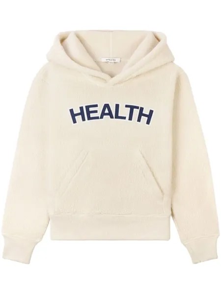 Sporty & Rich укороченное худи Health из букле, нейтральный цвет