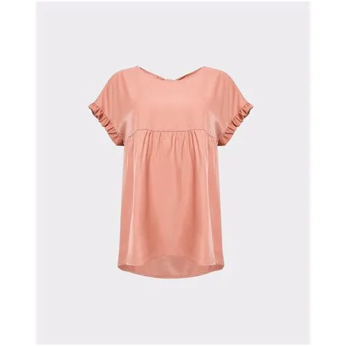 Блуза Ummami с рюшами шелк 278 (розовый XXL/XXXL/170)