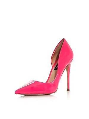 Женские розовые туфли без шнуровки AQUA Dâ Orsay Comfort Dion с острым носком на шпильке, 8,5 м