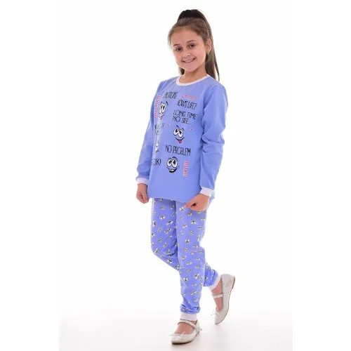 Пижама  Новое Кимоно, размер 116, голубой