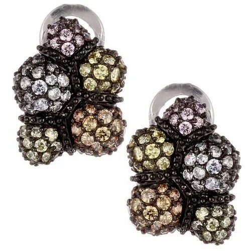Серьги ELEMENT47, серебро, 925 проба, фианит