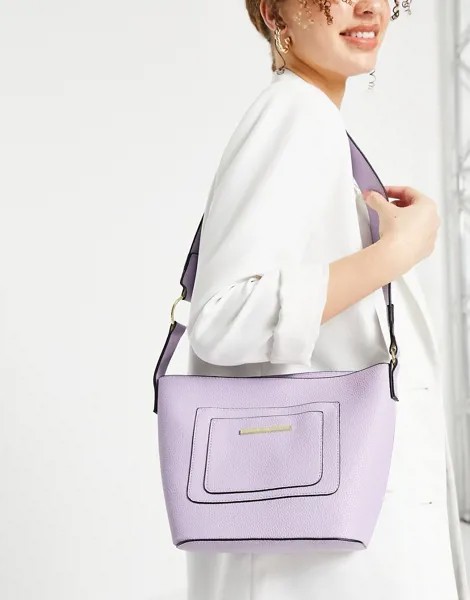 Сумка через плечо лавандового цвета Steve Madden Emilia-Фиолетовый