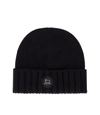 Черная шапка Woolrich с логотипом для мужчин