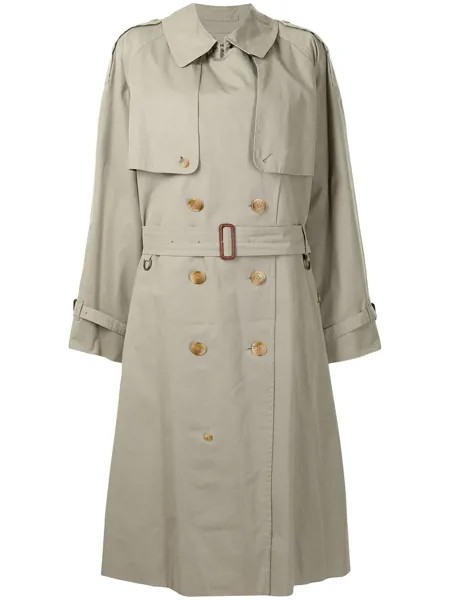 Burberry Pre-Owned тренч оверсайз длины миди