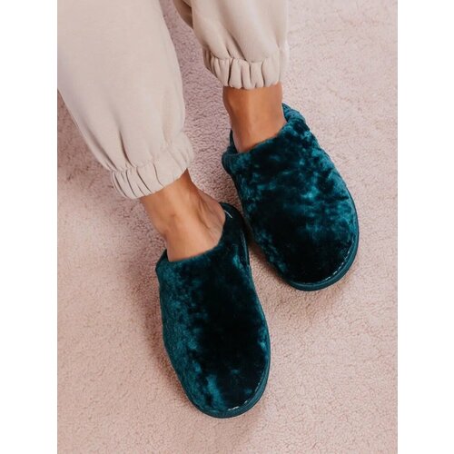 Тапочки Original Fur company, размер 37, зеленый
