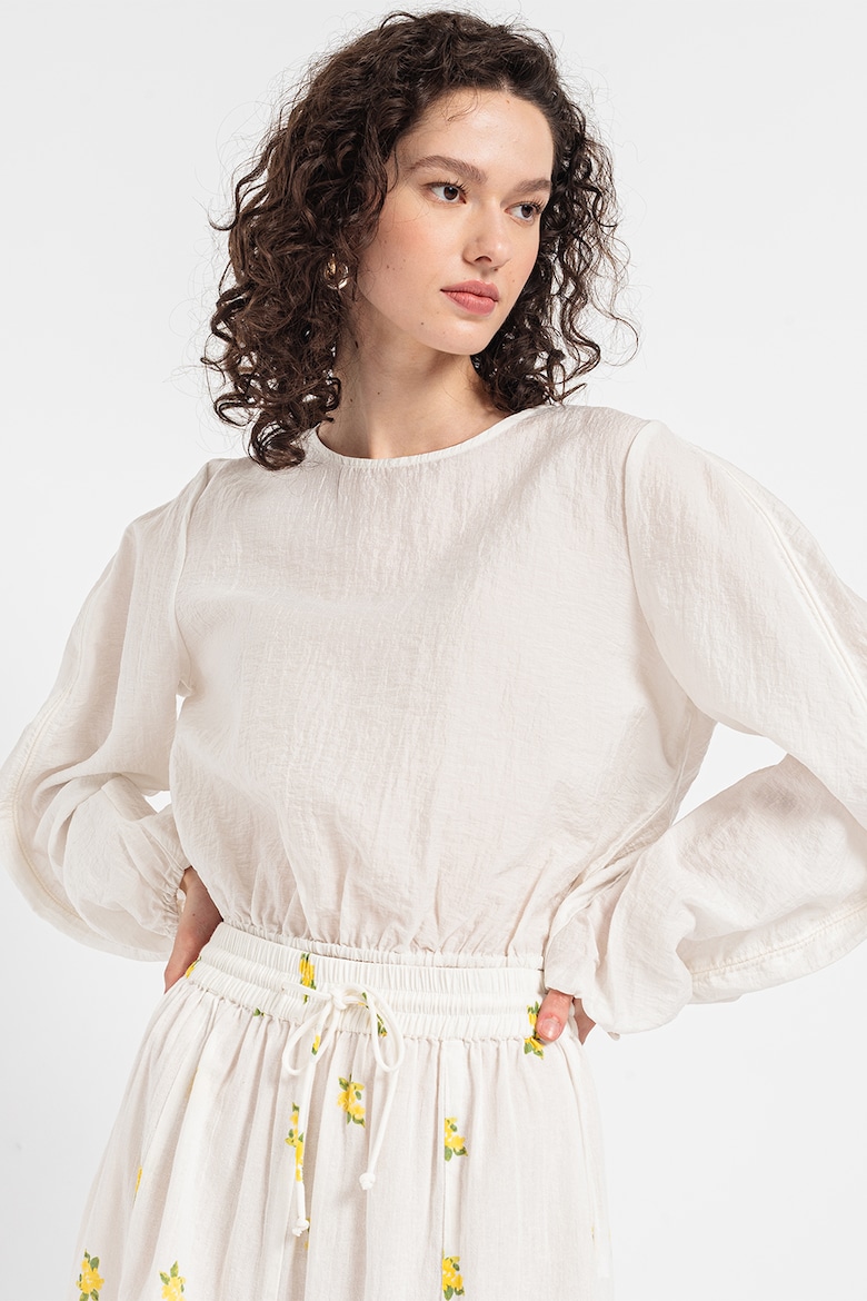 Короткая блузка Tiana с рукавами-фонариками Only, белый